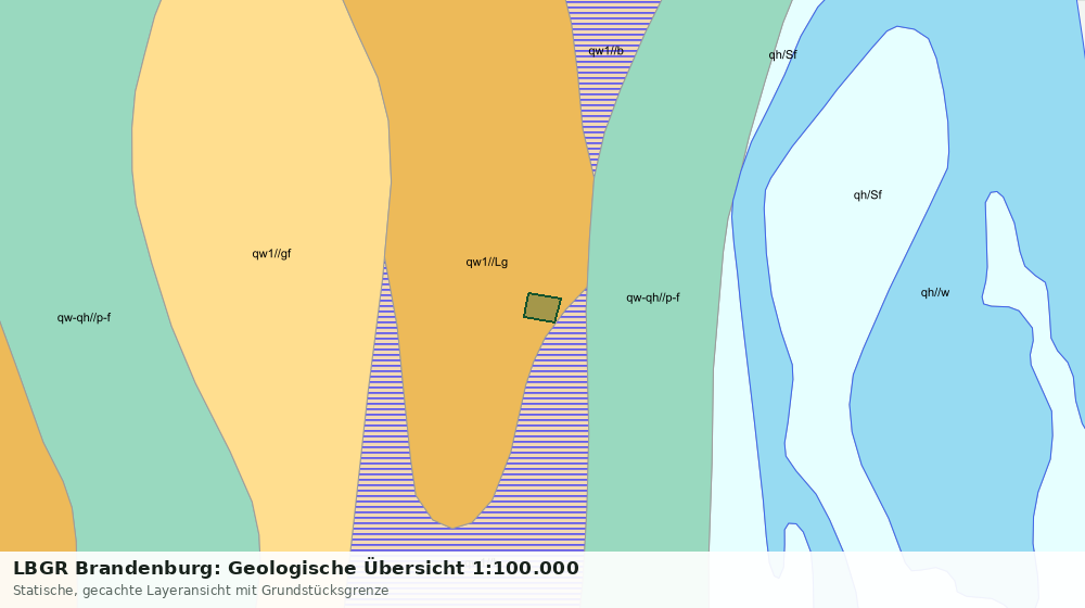 Statische Kartenansicht: LBGR Brandenburg: Geologische Übersicht 1:100.000