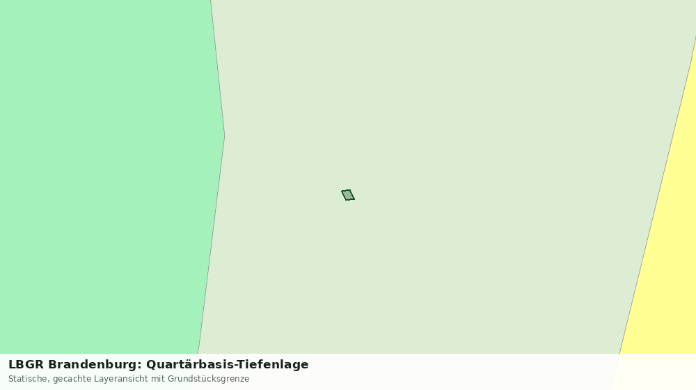Statische Kartenansicht: LBGR Brandenburg: Quartärbasis-Tiefenlage
