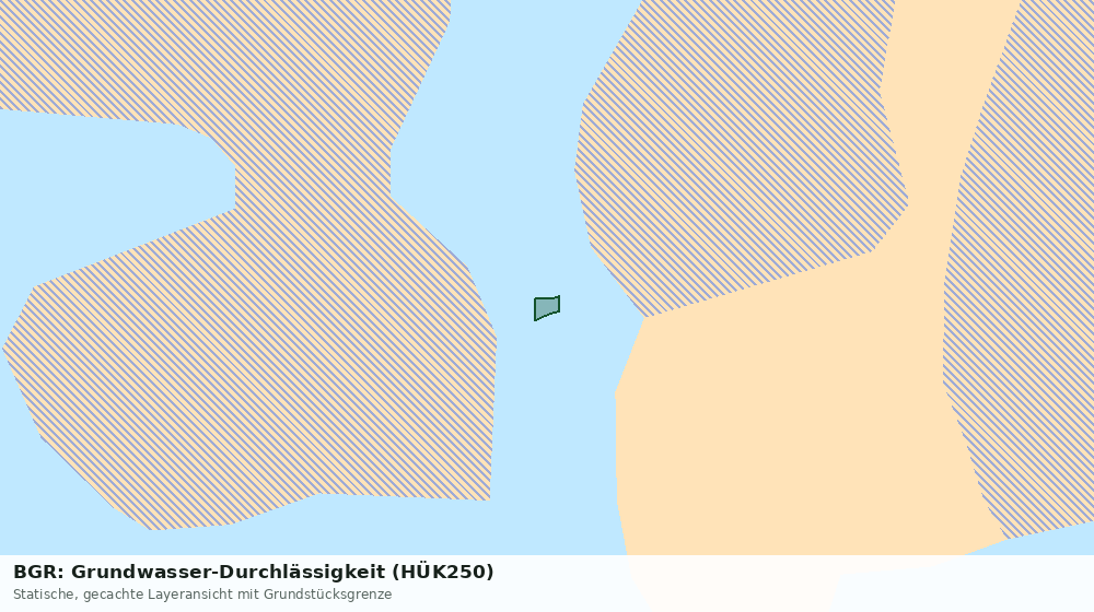 Statische Kartenansicht: BGR: Grundwasser-Durchlässigkeit (HÜK250)
