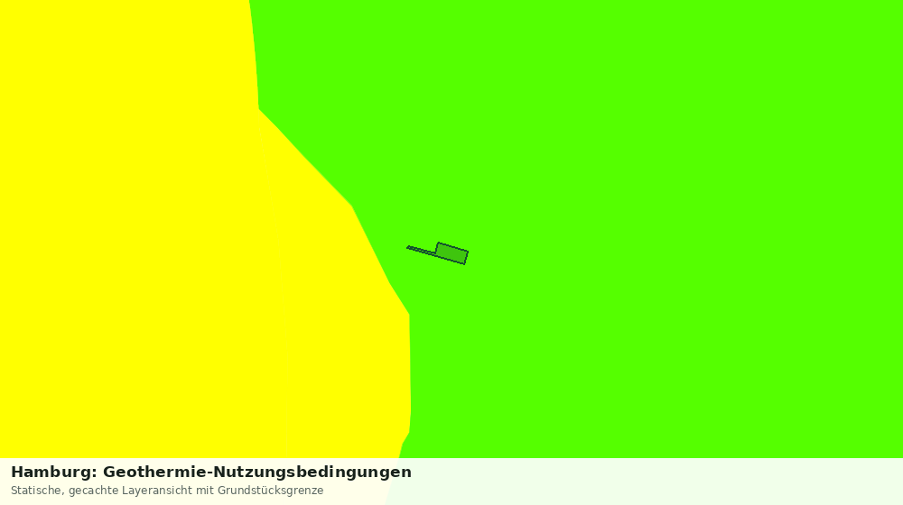 Statische Kartenansicht: Hamburg: Geothermie-Nutzungsbedingungen