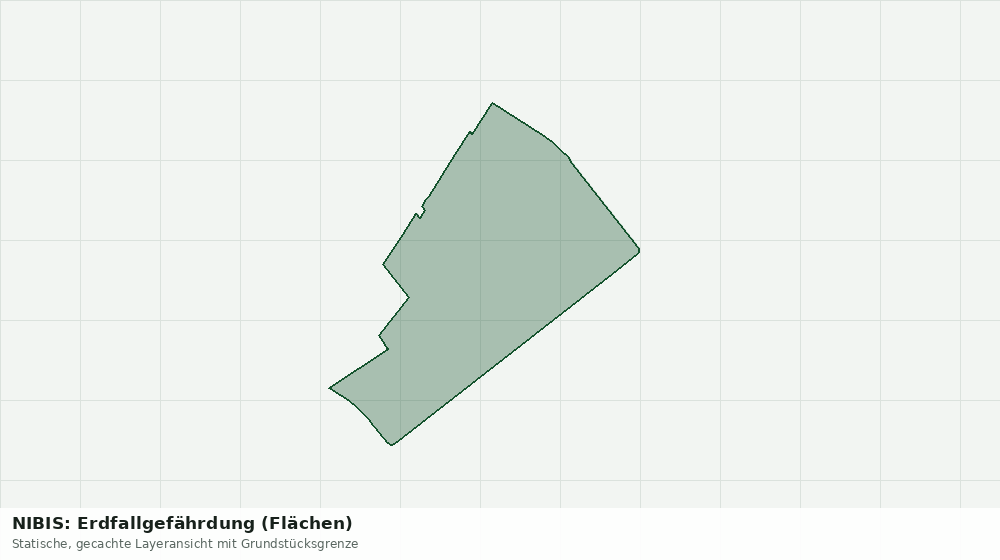 Statische Kartenansicht: NIBIS: Erdfallgefährdung (Flächen)