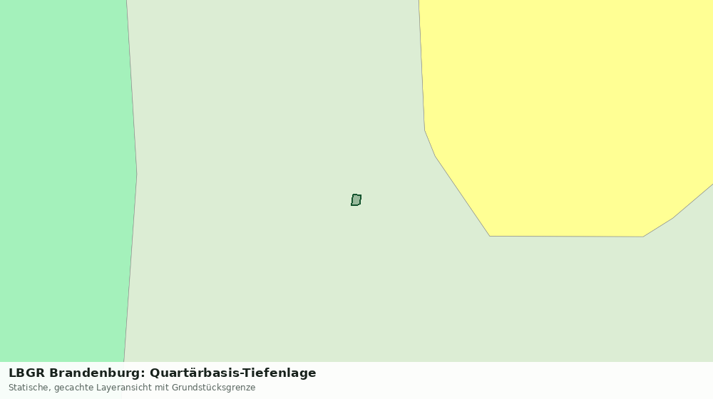 Statische Kartenansicht: LBGR Brandenburg: Quartärbasis-Tiefenlage
