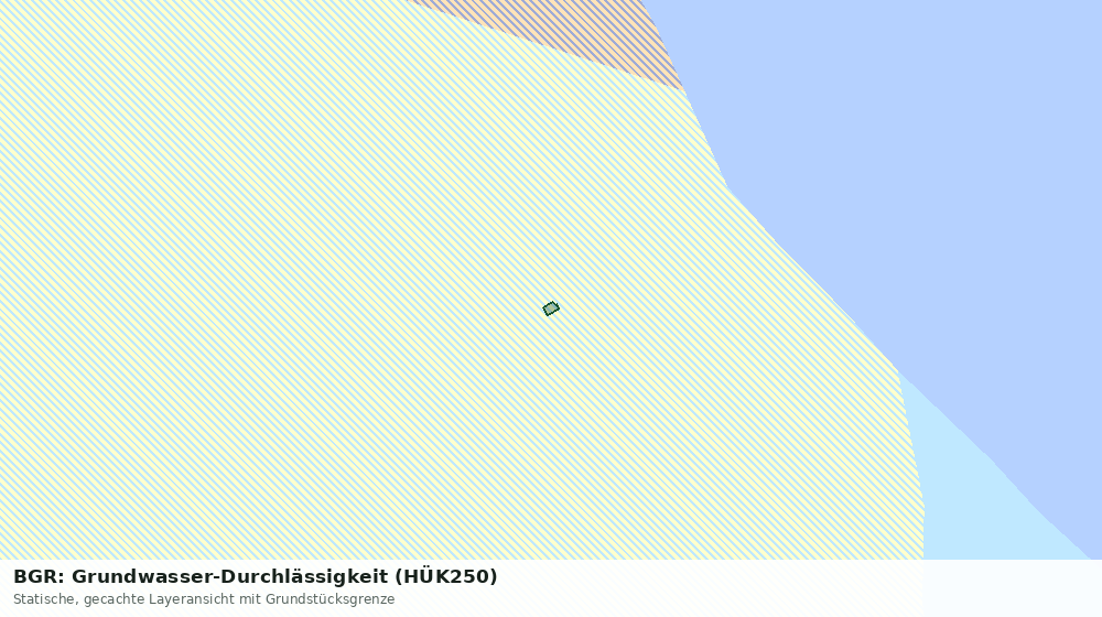 Statische Kartenansicht: BGR: Grundwasser-Durchlässigkeit (HÜK250)