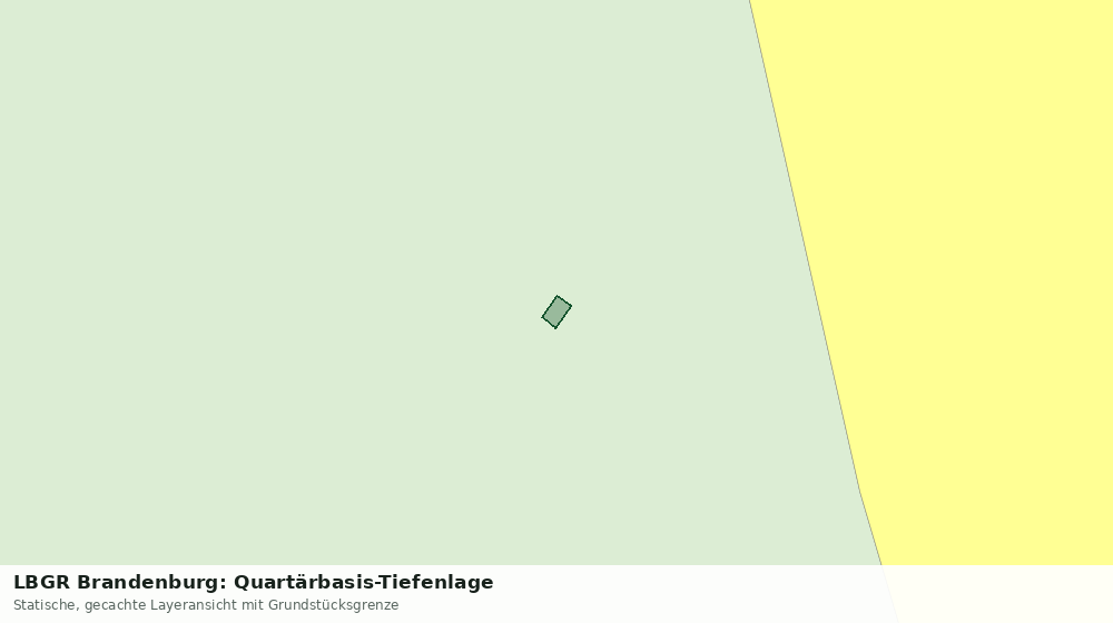 Statische Kartenansicht: LBGR Brandenburg: Quartärbasis-Tiefenlage