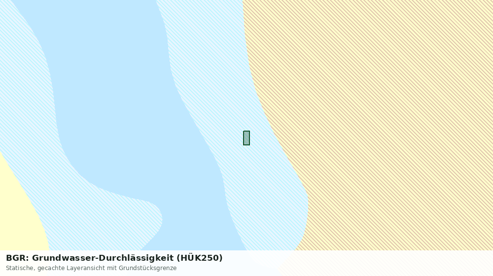 Statische Kartenansicht: BGR: Grundwasser-Durchlässigkeit (HÜK250)