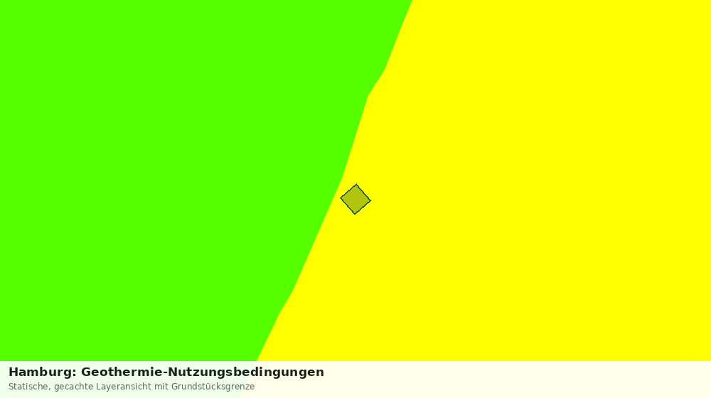 Statische Kartenansicht: Hamburg: Geothermie-Nutzungsbedingungen