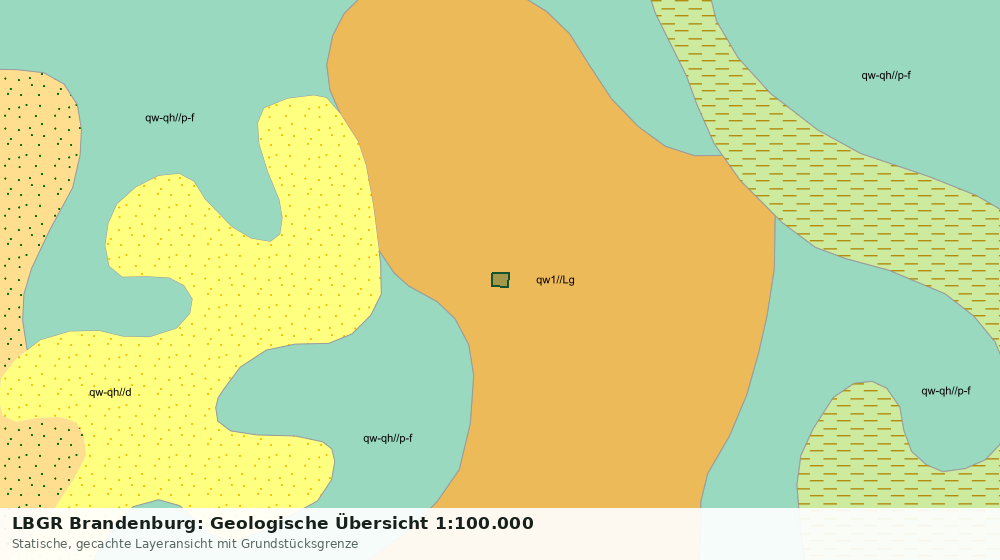 Statische Kartenansicht: LBGR Brandenburg: Geologische Übersicht 1:100.000