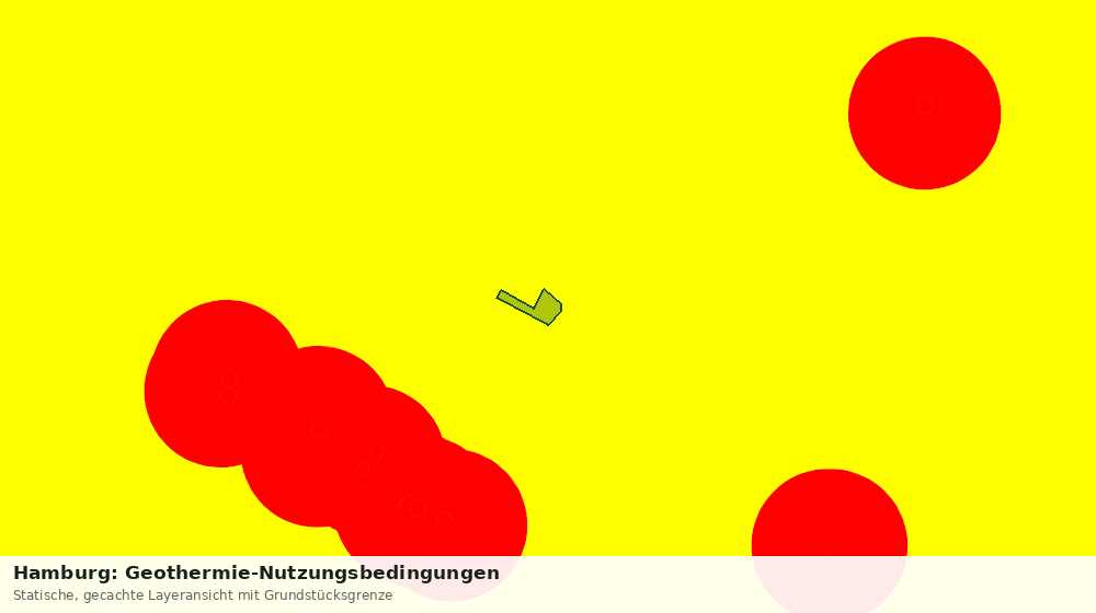 Statische Kartenansicht: Hamburg: Geothermie-Nutzungsbedingungen