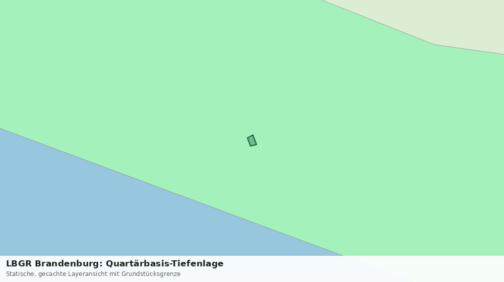 Statische Kartenansicht: LBGR Brandenburg: Quartärbasis-Tiefenlage