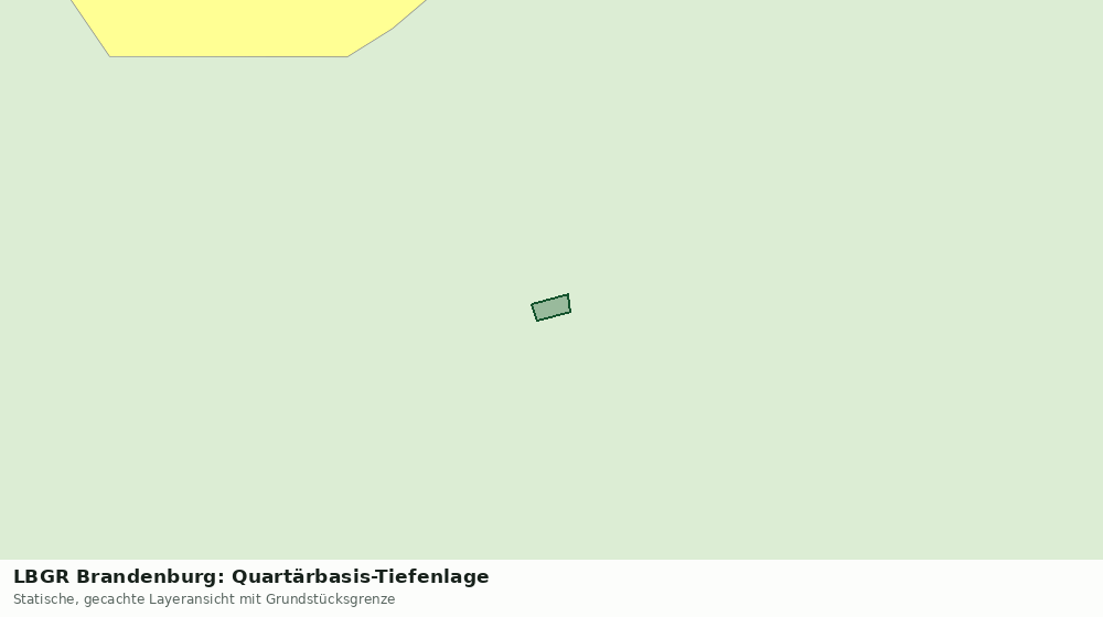 Statische Kartenansicht: LBGR Brandenburg: Quartärbasis-Tiefenlage