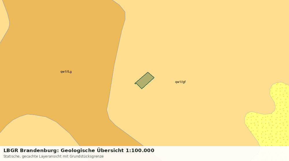 Statische Kartenansicht: LBGR Brandenburg: Geologische Übersicht 1:100.000