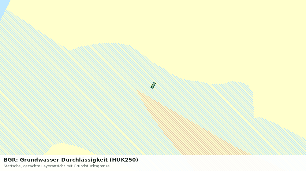 Statische Kartenansicht: BGR: Grundwasser-Durchlässigkeit (HÜK250)