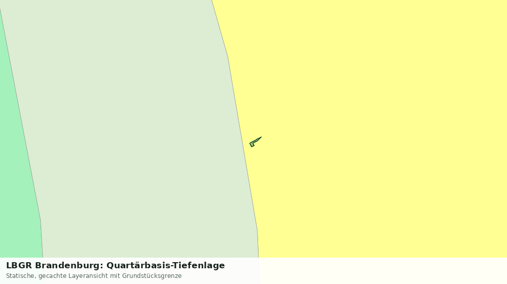 Statische Kartenansicht: LBGR Brandenburg: Quartärbasis-Tiefenlage