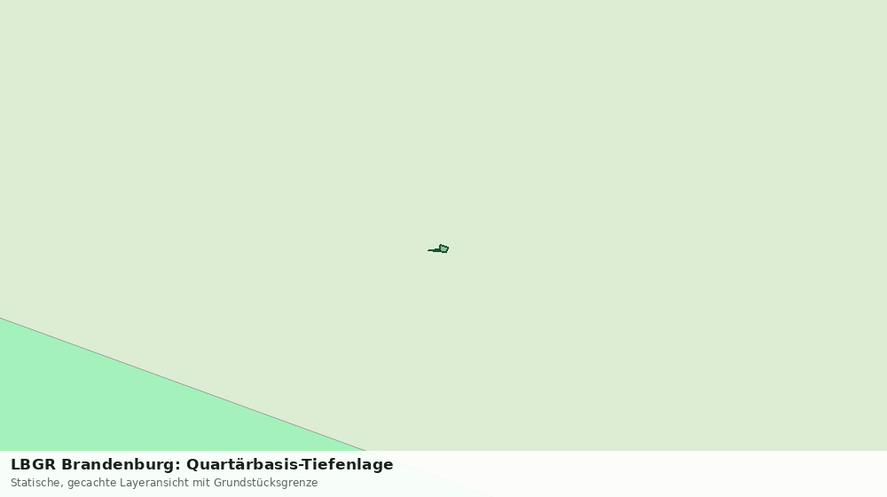 Statische Kartenansicht: LBGR Brandenburg: Quartärbasis-Tiefenlage