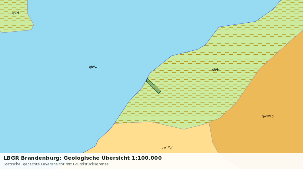 Statische Kartenansicht: LBGR Brandenburg: Geologische Übersicht 1:100.000