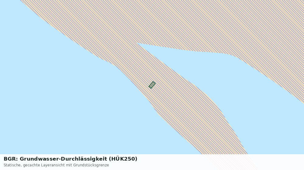 Statische Kartenansicht: BGR: Grundwasser-Durchlässigkeit (HÜK250)