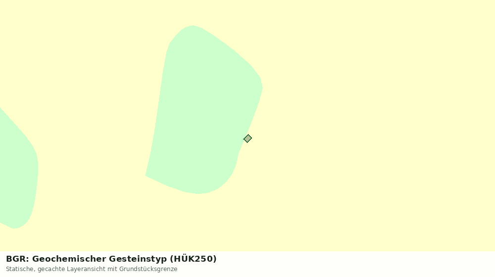 Statische Kartenansicht: BGR: Geochemischer Gesteinstyp (HÜK250)