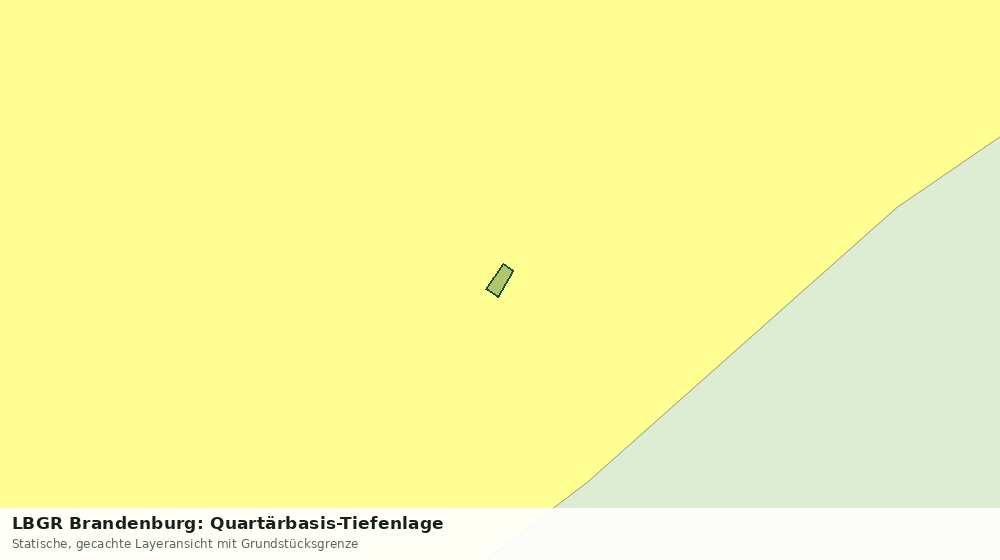 Statische Kartenansicht: LBGR Brandenburg: Quartärbasis-Tiefenlage