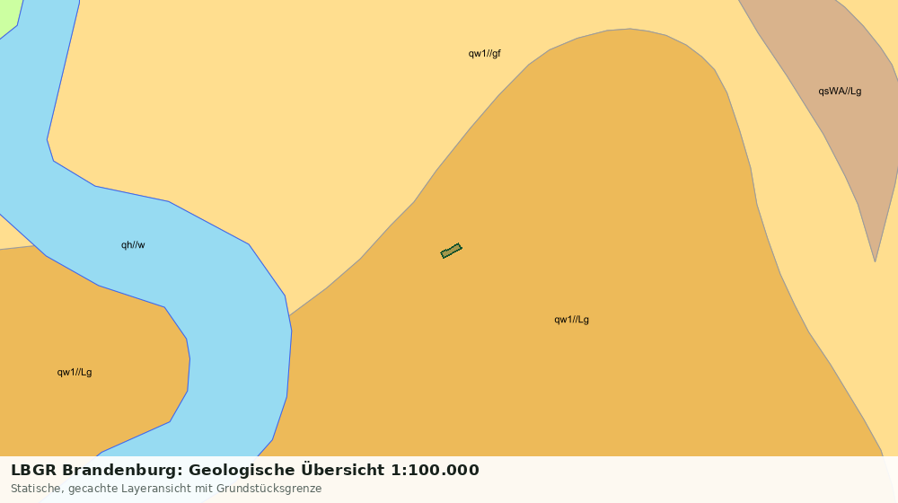 Statische Kartenansicht: LBGR Brandenburg: Geologische Übersicht 1:100.000