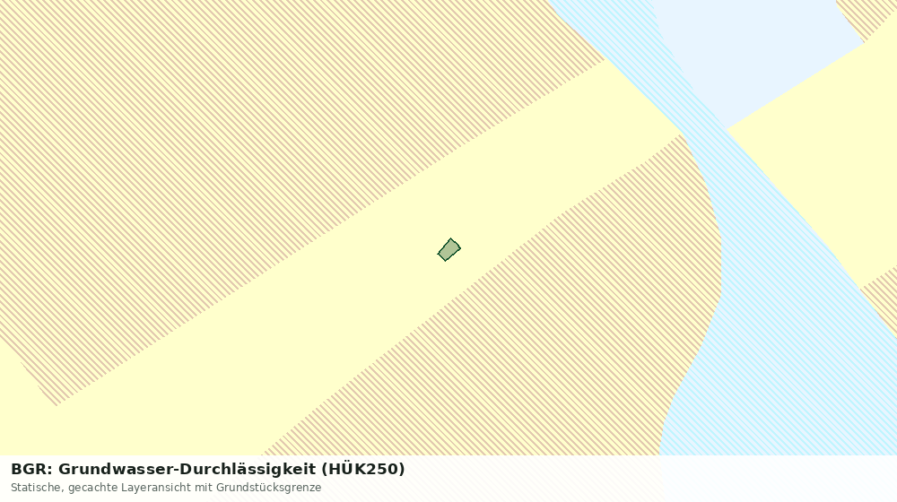 Statische Kartenansicht: BGR: Grundwasser-Durchlässigkeit (HÜK250)