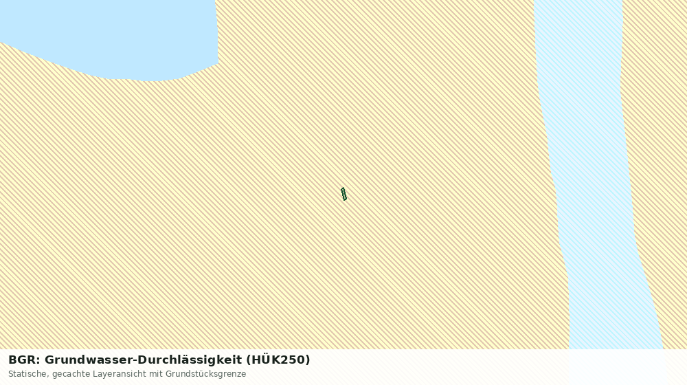 Statische Kartenansicht: BGR: Grundwasser-Durchlässigkeit (HÜK250)