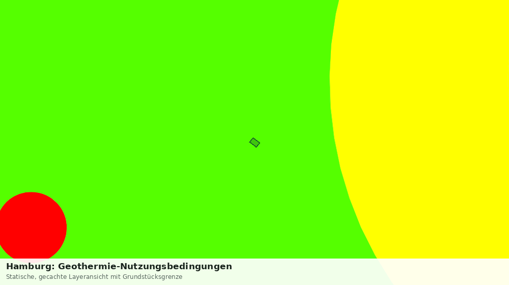 Statische Kartenansicht: Hamburg: Geothermie-Nutzungsbedingungen