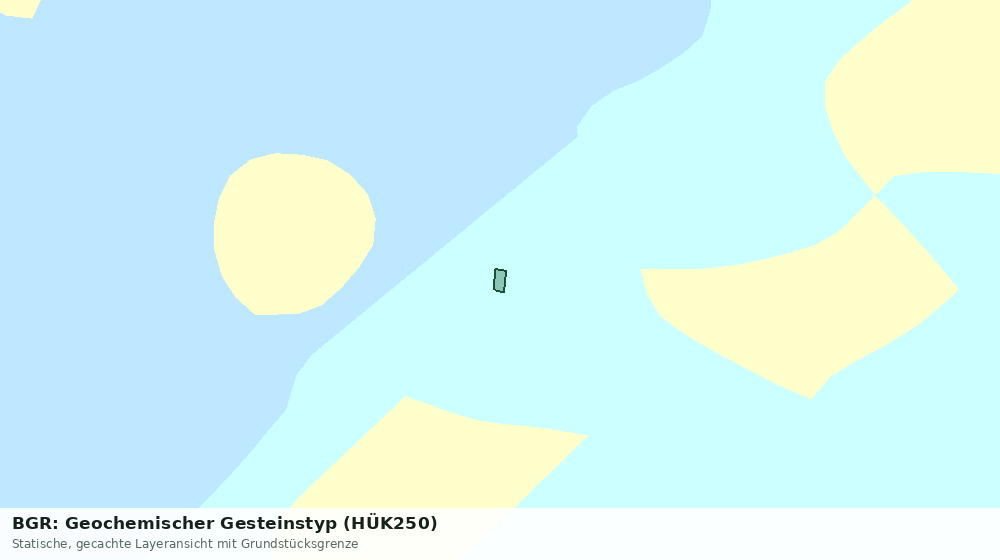 Statische Kartenansicht: BGR: Geochemischer Gesteinstyp (HÜK250)