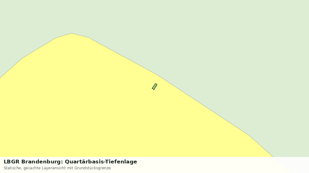 Statische Kartenansicht: LBGR Brandenburg: Quartärbasis-Tiefenlage