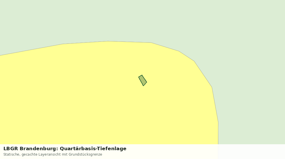 Statische Kartenansicht: LBGR Brandenburg: Quartärbasis-Tiefenlage