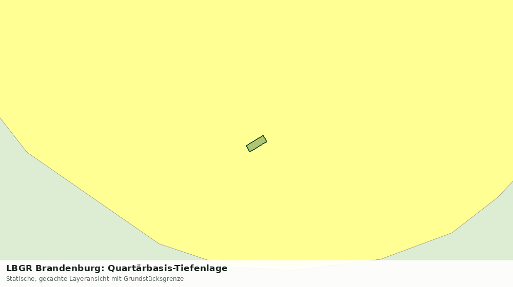 Statische Kartenansicht: LBGR Brandenburg: Quartärbasis-Tiefenlage