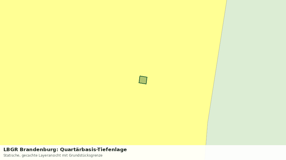 Statische Kartenansicht: LBGR Brandenburg: Quartärbasis-Tiefenlage