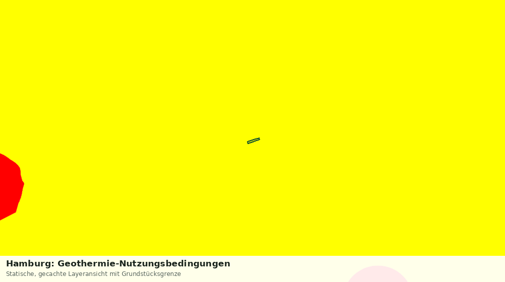 Statische Kartenansicht: Hamburg: Geothermie-Nutzungsbedingungen