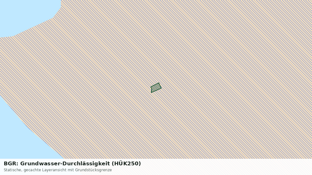 Statische Kartenansicht: BGR: Grundwasser-Durchlässigkeit (HÜK250)