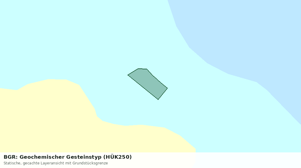 Statische Kartenansicht: BGR: Geochemischer Gesteinstyp (HÜK250)