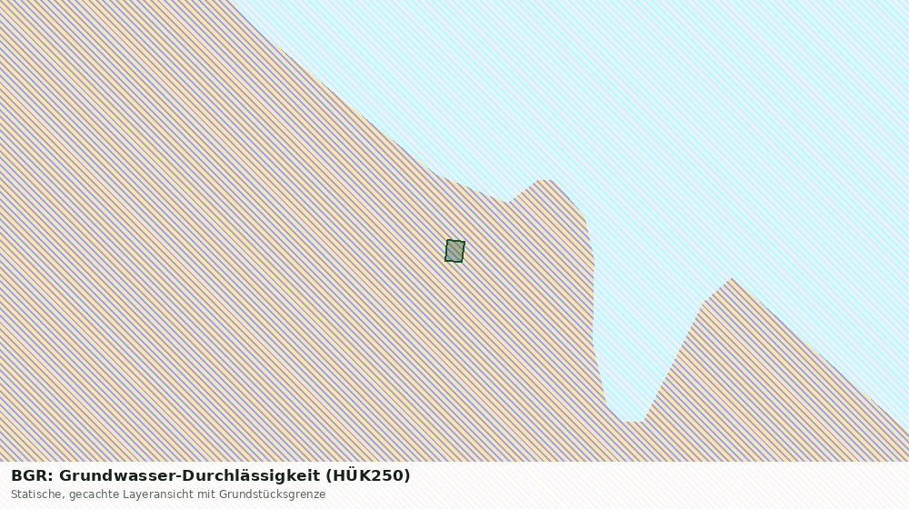 Statische Kartenansicht: BGR: Grundwasser-Durchlässigkeit (HÜK250)