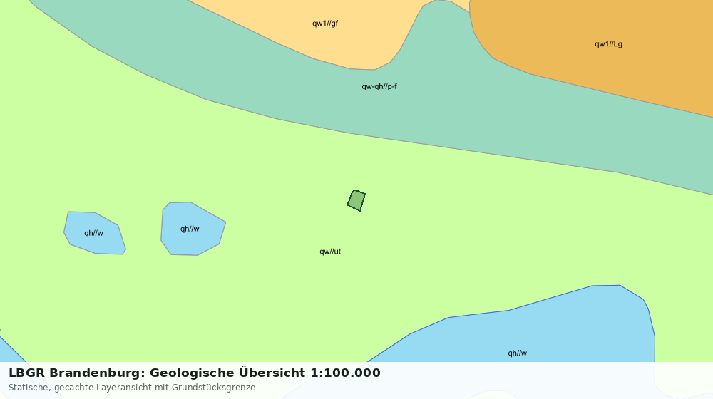 Statische Kartenansicht: LBGR Brandenburg: Geologische Übersicht 1:100.000