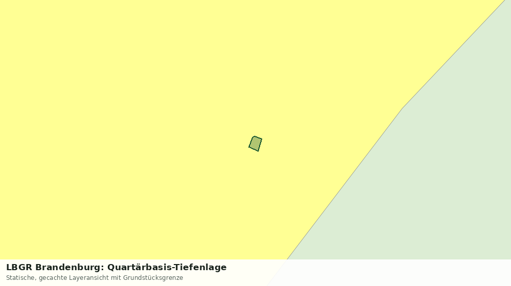 Statische Kartenansicht: LBGR Brandenburg: Quartärbasis-Tiefenlage