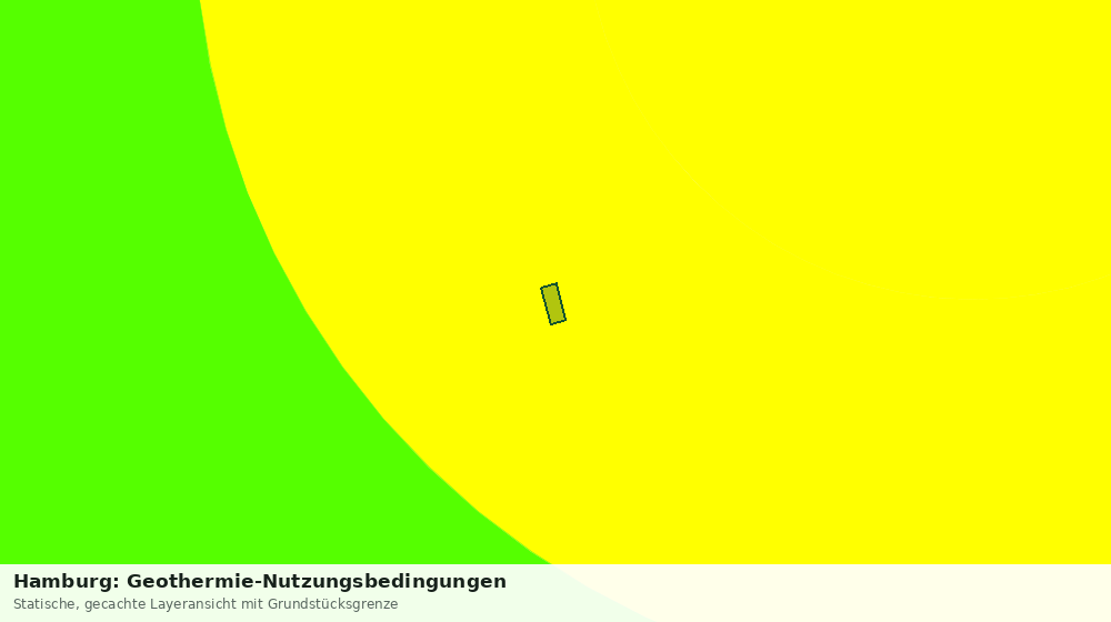 Statische Kartenansicht: Hamburg: Geothermie-Nutzungsbedingungen