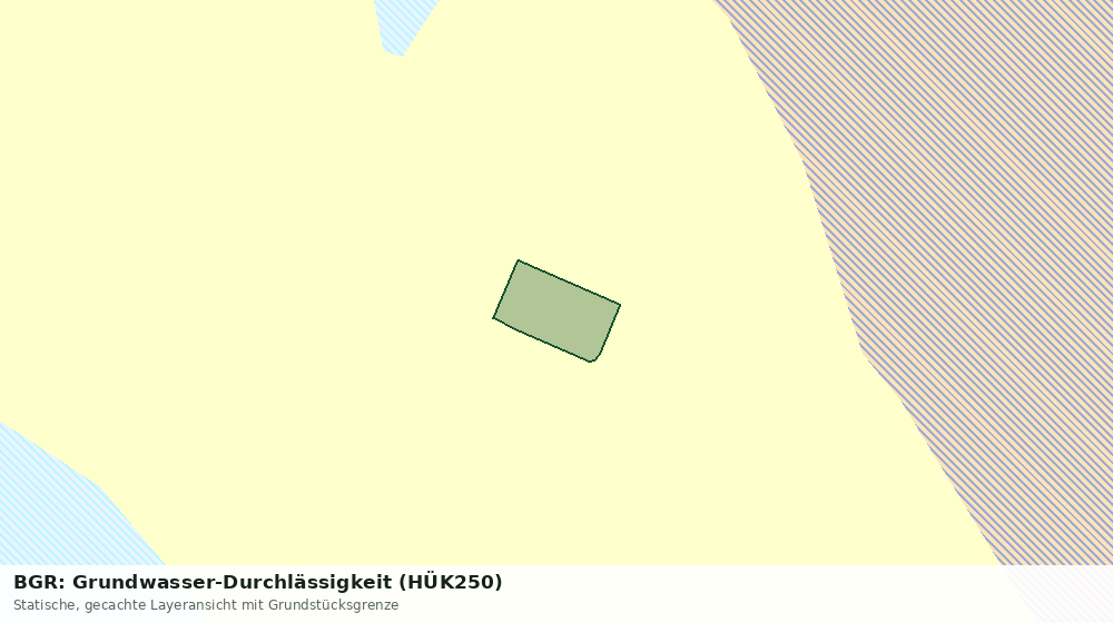 Statische Kartenansicht: BGR: Grundwasser-Durchlässigkeit (HÜK250)
