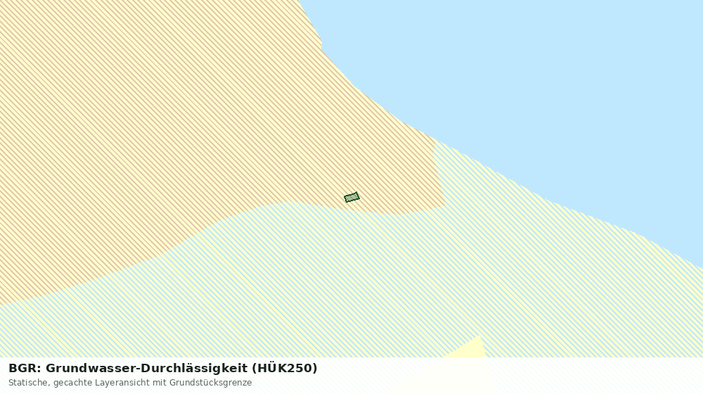 Statische Kartenansicht: BGR: Grundwasser-Durchlässigkeit (HÜK250)