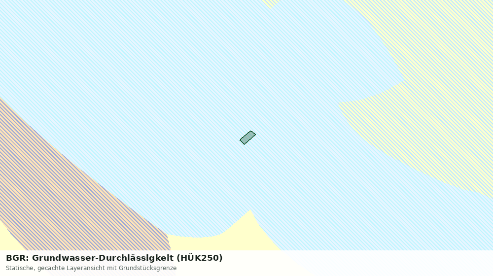 Statische Kartenansicht: BGR: Grundwasser-Durchlässigkeit (HÜK250)