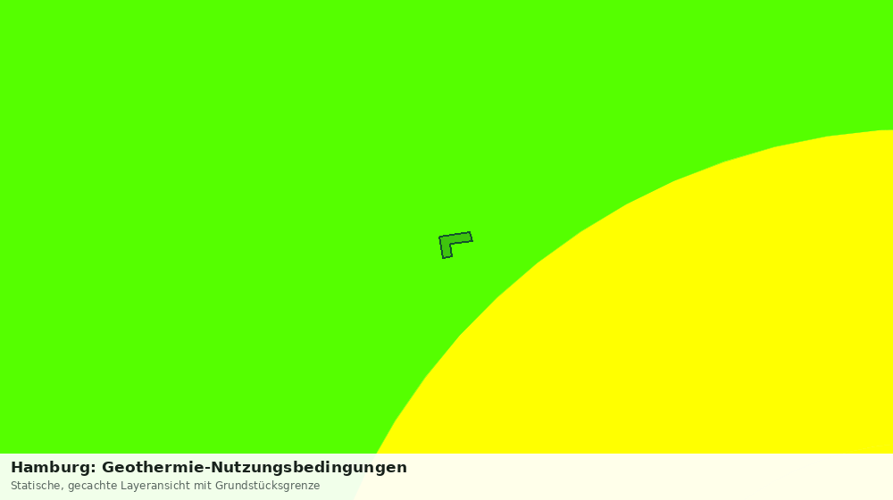 Statische Kartenansicht: Hamburg: Geothermie-Nutzungsbedingungen