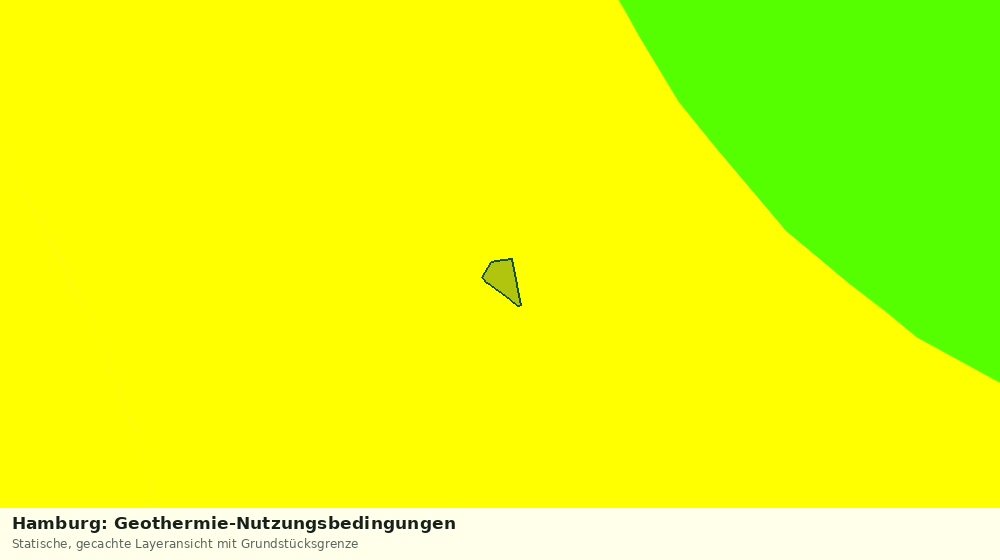 Statische Kartenansicht: Hamburg: Geothermie-Nutzungsbedingungen
