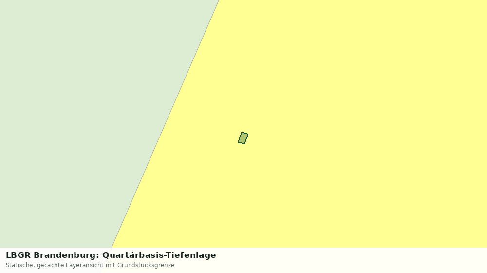 Statische Kartenansicht: LBGR Brandenburg: Quartärbasis-Tiefenlage