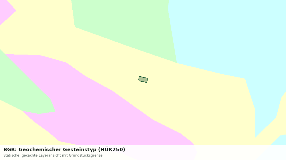 Statische Kartenansicht: BGR: Geochemischer Gesteinstyp (HÜK250)