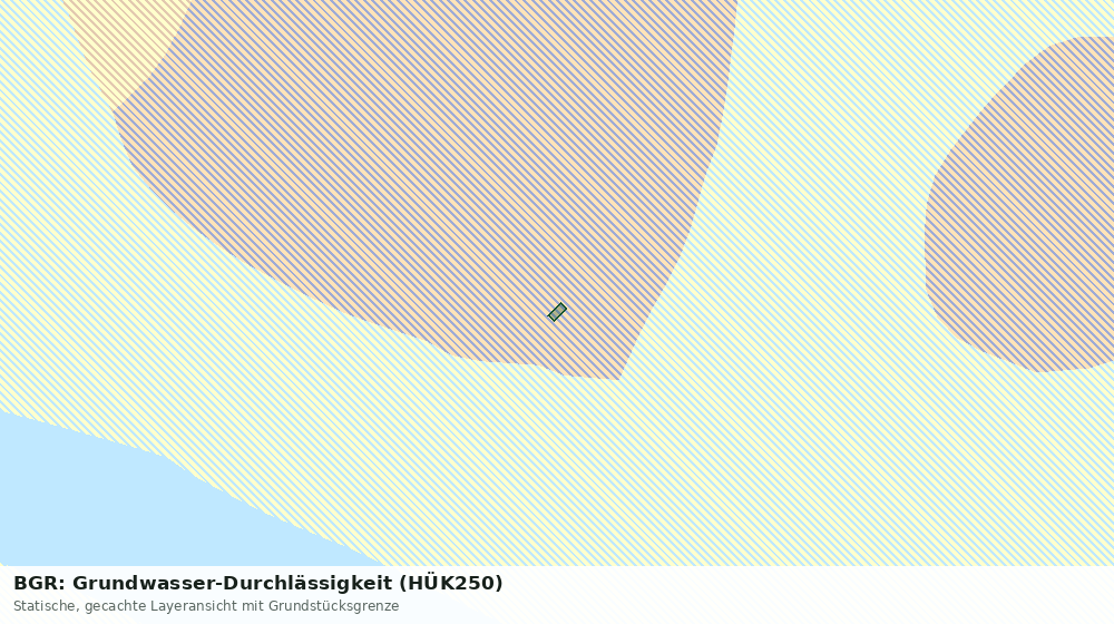 Statische Kartenansicht: BGR: Grundwasser-Durchlässigkeit (HÜK250)