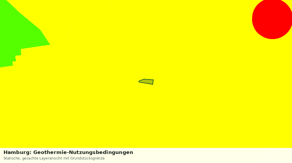 Statische Kartenansicht: Hamburg: Geothermie-Nutzungsbedingungen