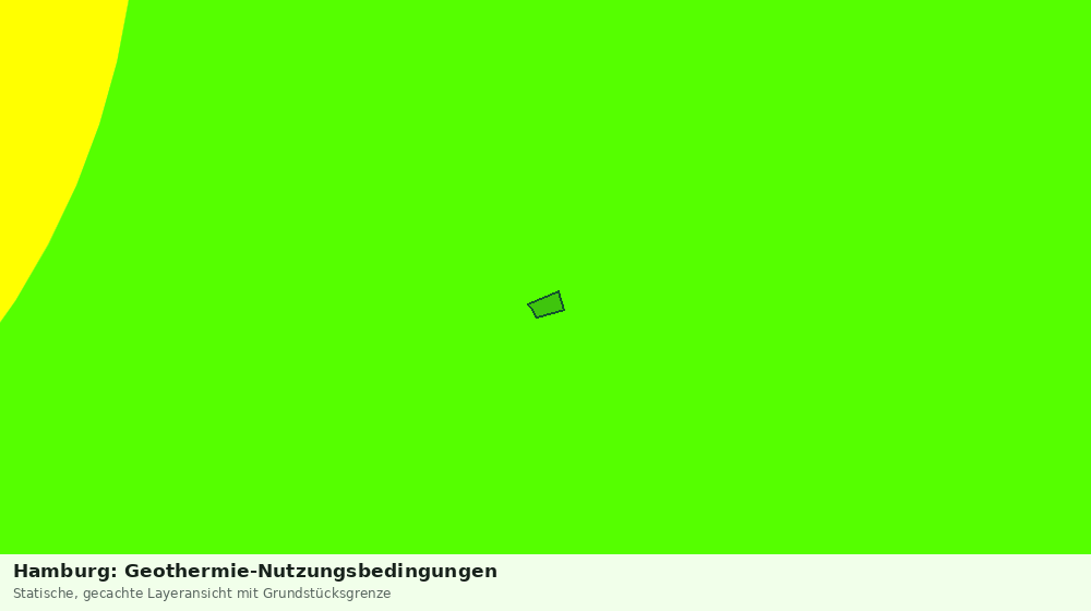 Statische Kartenansicht: Hamburg: Geothermie-Nutzungsbedingungen