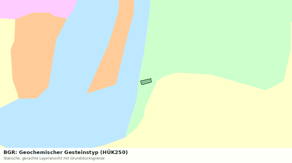 Statische Kartenansicht: BGR: Geochemischer Gesteinstyp (HÜK250)