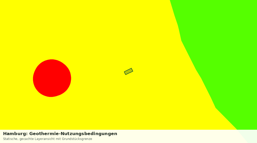 Statische Kartenansicht: Hamburg: Geothermie-Nutzungsbedingungen